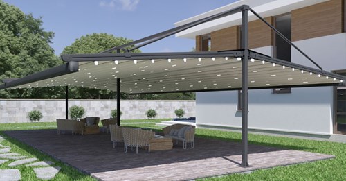 Pergola toile