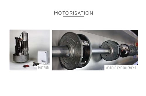 Rideau métallique dentel moteur